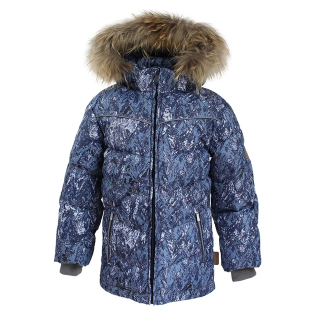 Куртка-пуховик HUPPA MOODY 1 17470155-73286 темно-синий с принтом 140 см (4741468568881) - изображение 2
