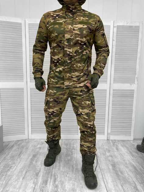Тактична зимова тепла військова форма комплект костюм (Куртка + Штани), Камуфляж: Мультикам, Розмір: S - зображення 1