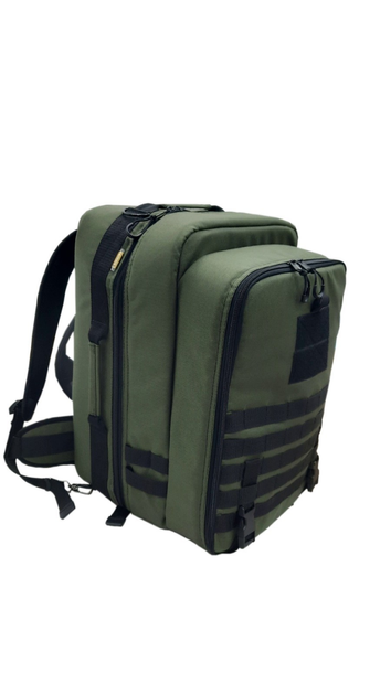 Медицинский рюкзак большой кордура зеленого цвета М-7 Спецсумка78 - изображение 1