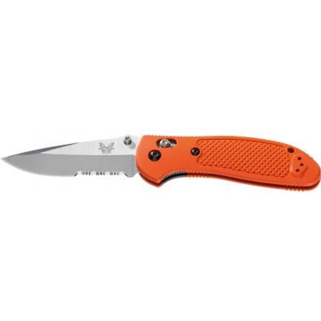 Нож Benchmade "Pardue Griptilian" Plain + Serrator, Orange (551S-ORG) - изображение 1