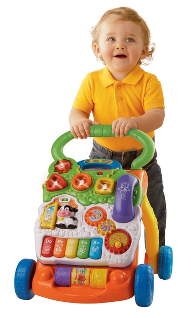 Ходунки-толкатель Vtech с игровой панелью Sit-to-Stand Learning Walker ...