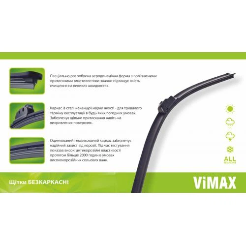 Щетка стеклоочистителя бескаркасная VIMAX 22" (560 мм) - изображение 3