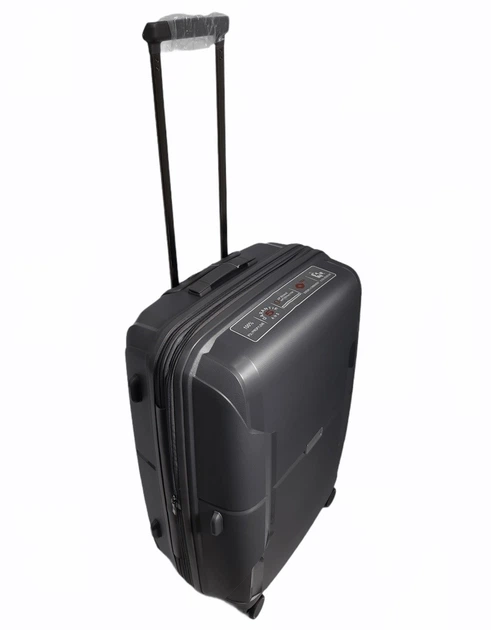 Чемодан пластиковый AIRTEX 245 средний 67 см серый Ap00065 - изображение 2