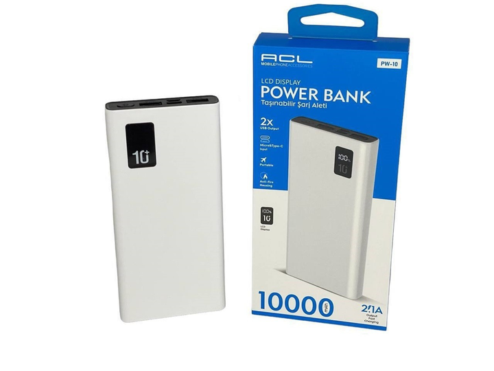 Портативный аккумулятор Power Bank ACL PW-10 10000mAh Повербанк Быстрая ...