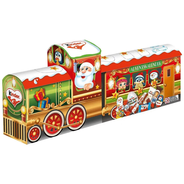 Новогодний адвент-календарь Киндер поезд со сладостями Kinder Mix Train ...