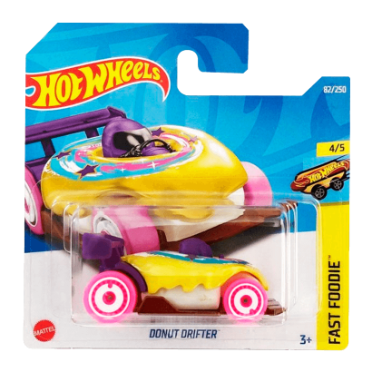 Машинка Базовая Hot Wheels Donut Drifter Fast Foodie 1:64 HCX84 Purple ...