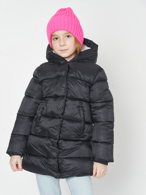 Акція на Дитяче демісезонне пальто для дівчинки Minoti 12COAT 8 37626JNR 98-104 см Чорне від Rozetka