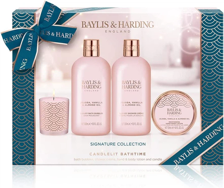 Розкішний подарунковий набір Baylis and Harding для купання при свічках з маслом жожоба - Фото 1 Розкішний подарунковий набір Baylis and Harding для купання при свічках з маслом жожоба - зображення 1