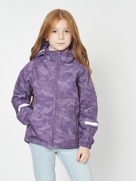 Акція на Дитяча демісезонна куртка для дівчинки Minoti 12COAT 32 37650KID 86-92 см Фіолетова від Rozetka