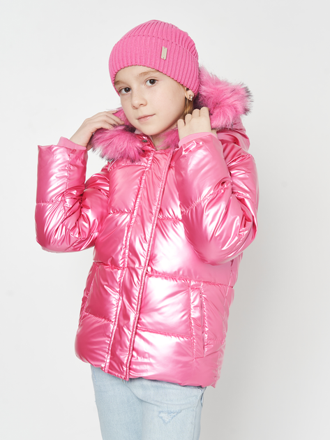 Акція на Підліткова зимова куртка для дівчинки Minoti Crunch 4 37043JNR 98-104 см Рожева від Rozetka
