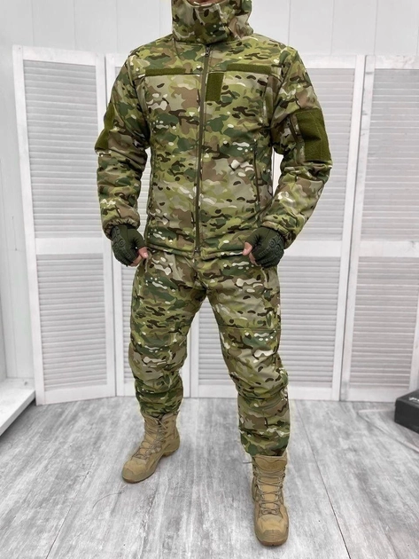 Тактическая зимняя военная форма explorer-35 (Куртка + Брюки), Камуфляж: Мультикам. Размер М. - изображение 1
