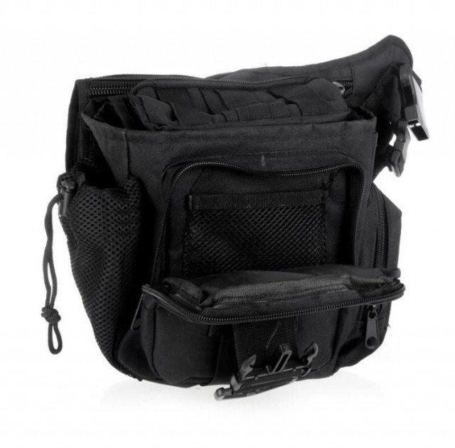 Сумка тактическая через плечо TacticBag Molle B03 Black - изображение 2