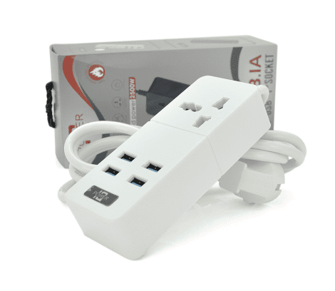 Мережевий фільтр Voltronic ТВ-Т06, 1 розетка + 4 USB, 2 м, перетин 3х0, 75мм, 2500W White - Фото 1 Мережевий фільтр Voltronic ТВ-Т06, 1 розетка + 4 USB, 2 м, перетин 3х0, 75мм, 2500W White - зображення 1