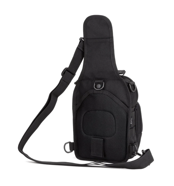 Сумка рюкзак тактическая военная через плечо Protector Plus X202 система Molle 5л black - изображение 2