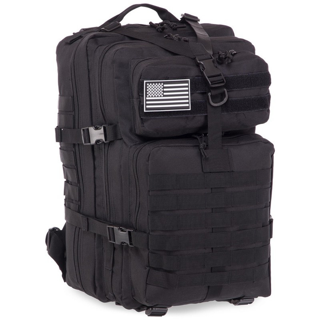 Рюкзак тактический, рейдовый военный SP-Sport ZK-5508 35л Черный - изображение 1