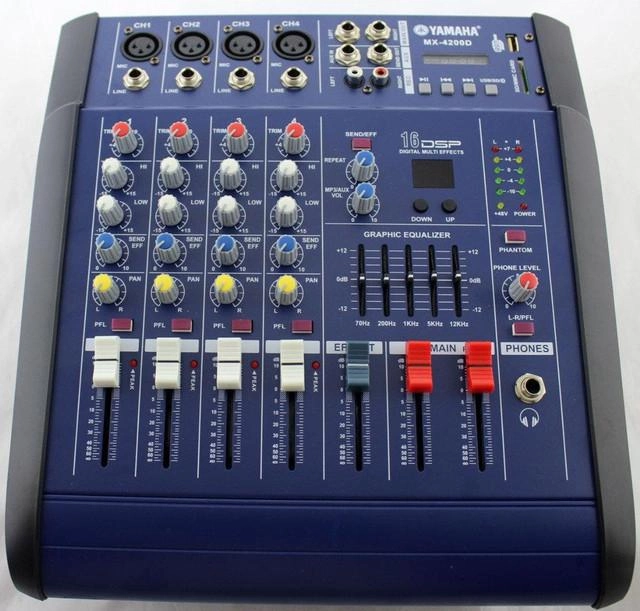 Аудио микшер Звуковой пульт усилитель Mixer BT 4200D 4CH c bluetooth - изображение 2
