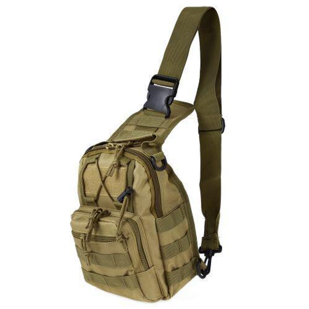Тактическая военная сумка рюкзак OXFORD 600D Green 31 x 23 см - изображение 1