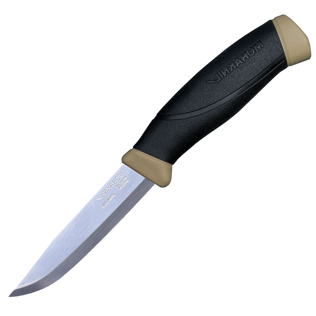 Нож с чехлом Morakniv Companion Desert, stainless steel 13166 Sandvik 12C27, 219 мм, Black-Sand - изображение 1
