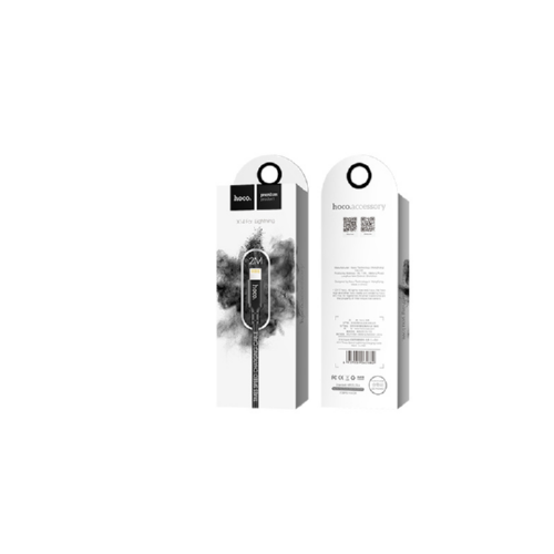 Кабель Hoco USB-lightning anodized aluminum X14 2m 2A black - изображение 2