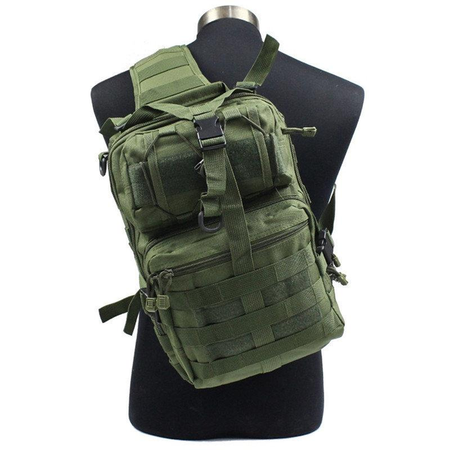 Сумка-рюкзак тактическая военная A92 800D олива 20 л - изображение 2