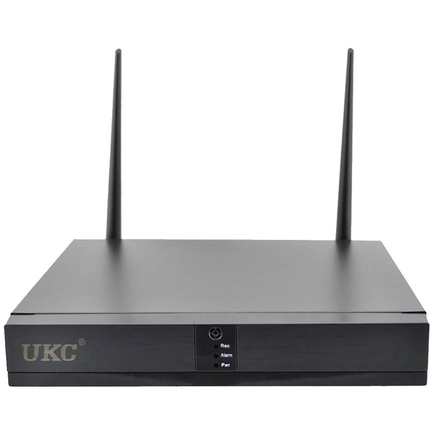Регистратор набор на 8 камер видеонаблюдения DVR UKC 6678 WiFi 8ch IP67 black/white - изображение 4