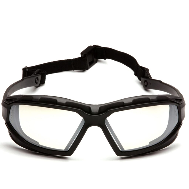 Очки тактические стрелковые с уплотнителем Pyramex Highlander Plus Safety Goggles Clear - изображение 2