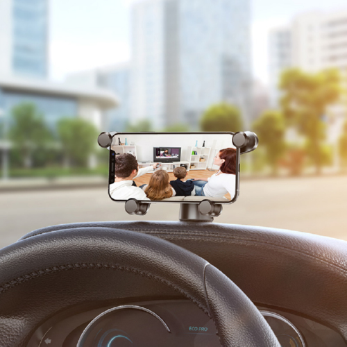Держатель BASEUS Horizontal Screen Gravity Vehicle-mounted 360° black - Фото 4 Держатель BASEUS Horizontal Screen Gravity Vehicle-mounted 360° black - изображение 4
