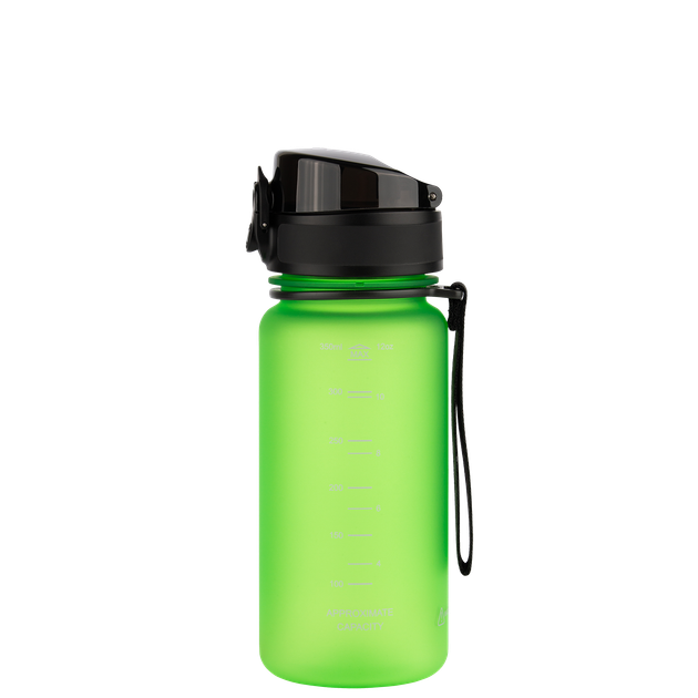 Бутылка для воды с ремешком UZSPACE Colorful Frosted-Tritan 3034 350 мл светло-зеленый - изображение 2