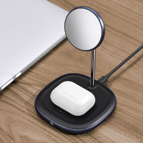Зарядка Qi BASEUS Swan 2-in-1 20W Max total WXSW-C01 black - изображение 3