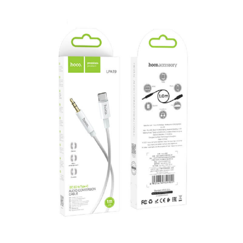 Кабель HOCO AUX to Type-C digital audio conversion cable UPA19 1M silver - Фото 5 Кабель HOCO AUX to Type-C digital audio conversion cable UPA19 1M silver - изображение 5