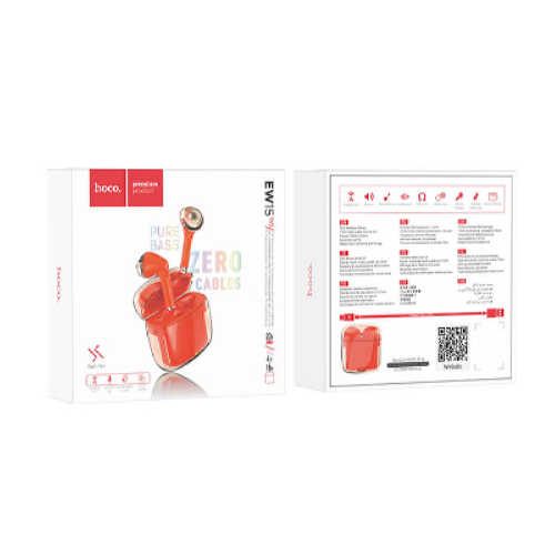 Наушники Bluetooth HOCO Clear Explore Edition BT5.1 headset EW15 red - Фото 3 Наушники Bluetooth HOCO Clear Explore Edition BT5.1 headset EW15 red - изображение 3