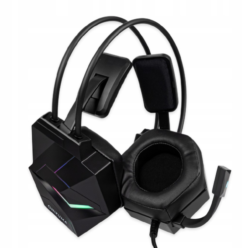 Навушники ONIKUMA Gaming with RGB LED X20 7.1 black - Фото 2 Навушники ONIKUMA Gaming with RGB LED X20 7.1 black - зображення 2