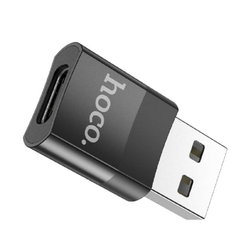 Переходник HOCO USB to Type-C UA17 3A USB2.0 black - изображение 4