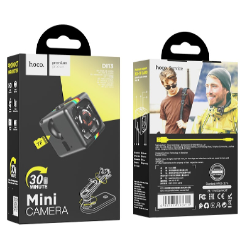 Камера HOCO портативная mini DI13 Full HD 30min black - Фото 6 Камера HOCO портативная mini DI13 Full HD 30min black - изображение 6