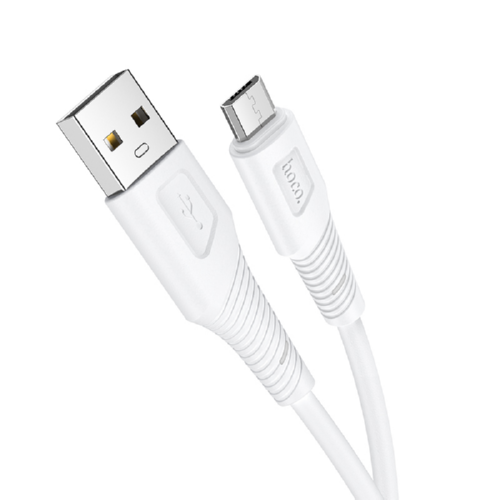 Кабель для зарядки и передачи данных HOCO X58 USB - Micro USB Airy 2.4A 1м Белый - изображение 2