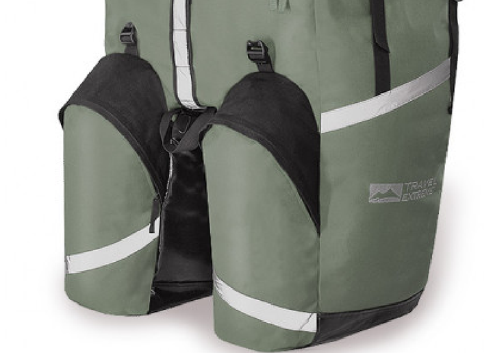 Рюкзак-штани на багажник з верхнім завантаженням Travel Extreme MONO 75L GRAY - Фото 2 Рюкзак-штани на багажник з верхнім завантаженням Travel Extreme MONO 75L GRAY - зображення 2