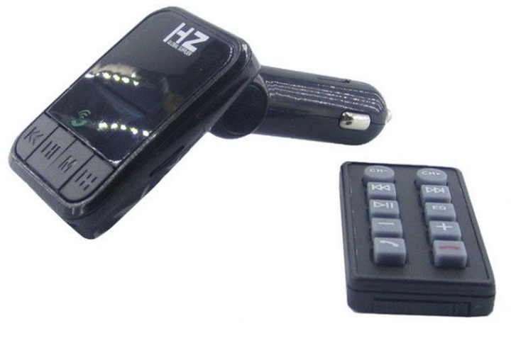 Автомобільний MP3 Трансмітер FM-модулятор HZ H86 Bluetooth black - зображення 3