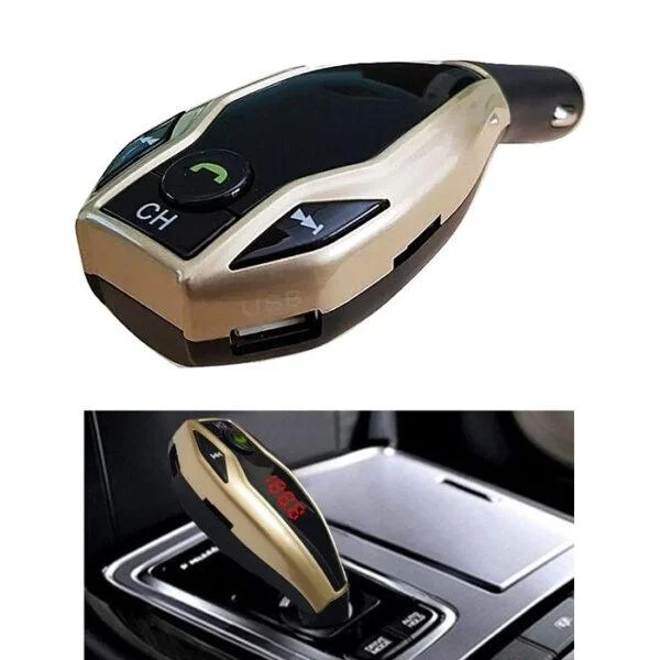 Автомобильный Трансмиттер FM–модулятор X7 LED Bluetooth Aux 2USB - изображение 5