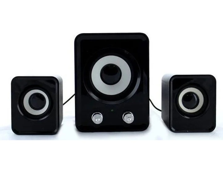 Компьютерные колонки FT-202 Mini 2.1 USB 6Вт черные - изображение 1