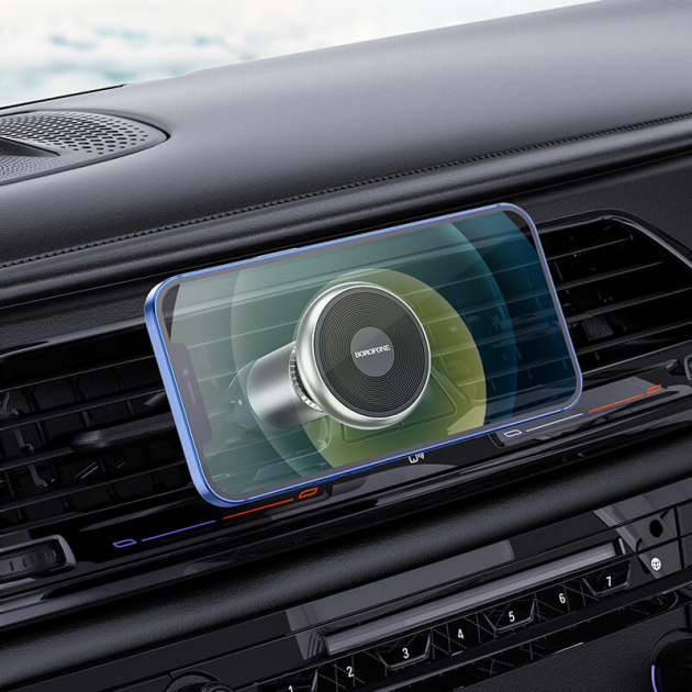 Автомобильный магнитный держатель BOROFONE Cool move air outlet magnetic car holder extended version BH47 - Фото 3 Автомобильный магнитный держатель BOROFONE Cool move air outlet magnetic car holder extended version BH47 - изображение 3