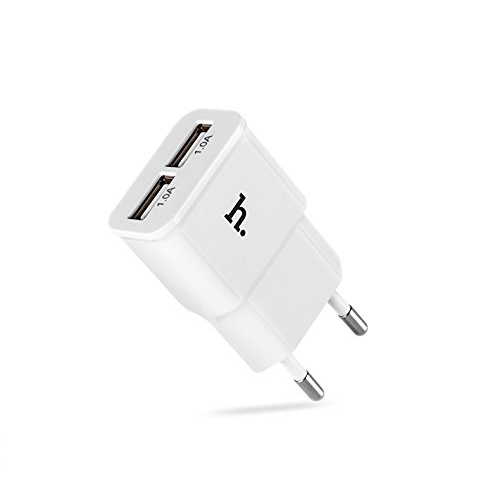 Адаптер Hoco сетевой UH202 2USB 2.1A white без кабеля - Фото 1 Адаптер Hoco сетевой UH202 2USB 2.1A white без кабеля - изображение 1