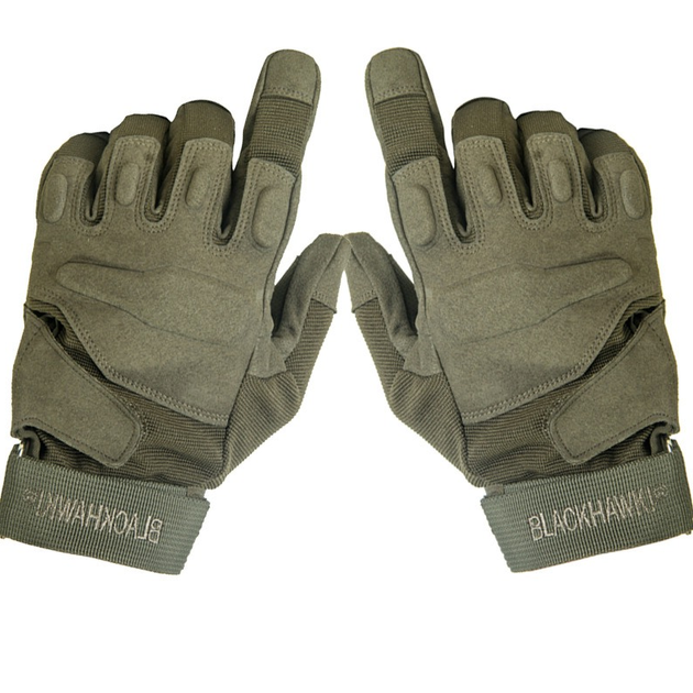 Тактичні рукавички зимові BlackHawk розмір XL. Зелені - зображення 1