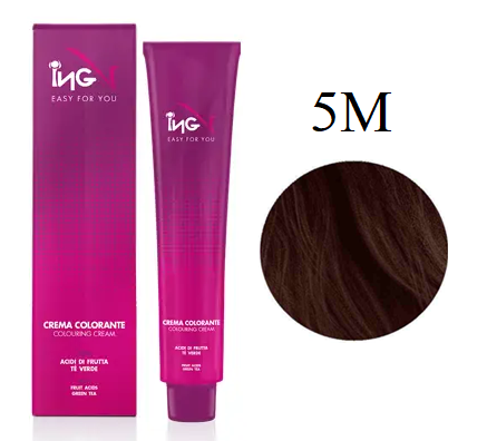 Крем-краска для волос Ing Professional Colouring Cream 5M Светло-каштановый матовый 100 мл - Фото 1 Крем-краска для волос Ing Professional Colouring Cream 5M Светло-каштановый матовый 100 мл - изображение 1