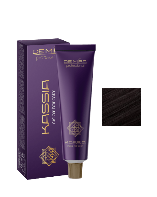 Стойкая крем-краска для волос DeMira Professional Kassia 4/75 Коричнево-красный шатен 90 мл - Фото 1 Стойкая крем-краска для волос DeMira Professional Kassia 4/75 Коричнево-красный шатен 90 мл - изображение 1