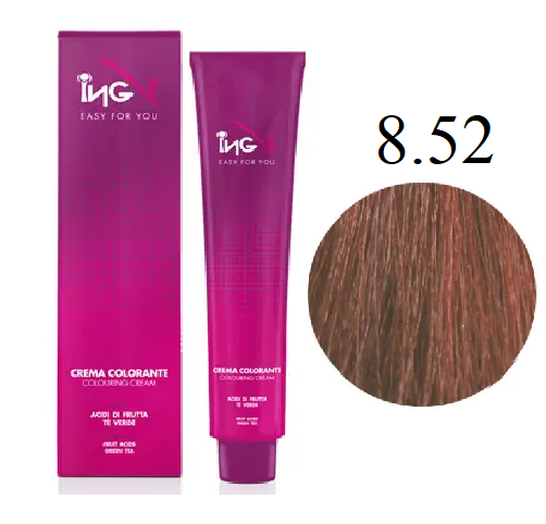 Крем-краска для волос ING Professional Coloring Cream 8.52 Светло-русый махагон ирис 100 мл - Фото 1 Крем-краска для волос ING Professional Coloring Cream 8.52 Светло-русый махагон ирис 100 мл - изображение 1