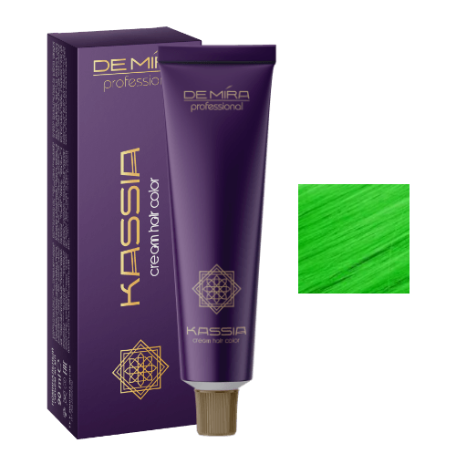 Стойкая крем-краска для волос DeMira Professional Kassia М/2 Зеленый 90 мл - Фото 1 Стойкая крем-краска для волос DeMira Professional Kassia М/2 Зеленый 90 мл - изображение 1