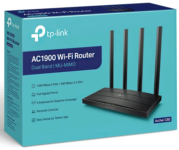 WI-FI роутер маршрутизатор TP-Link ARCHER C-80 AC1900 - изображение 5