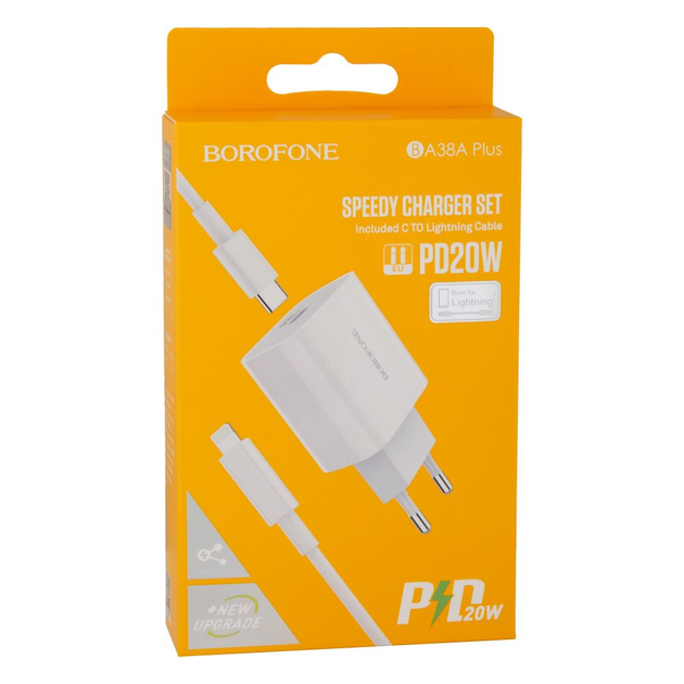 CHARGEUR BOROFONE BA38A PLUS IPHONE 20W