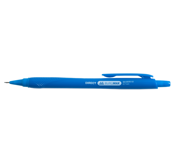 Олівець механічний Buromax Direct 0.7 мм синій (BM.8695-02) - Фото 1 Олівець механічний Buromax Direct 0.7 мм синій (BM.8695-02) - изображение 1