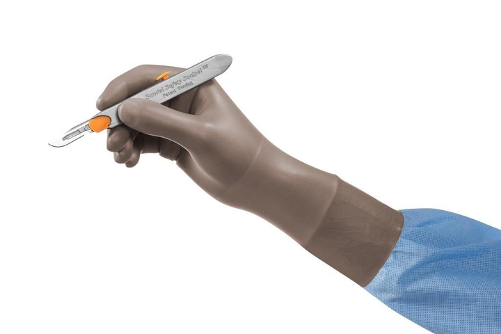 Перчатки хирургические неопудренные латексные Ansell GAMMEX Latex Sensitive размер 7,0 - изображение 2